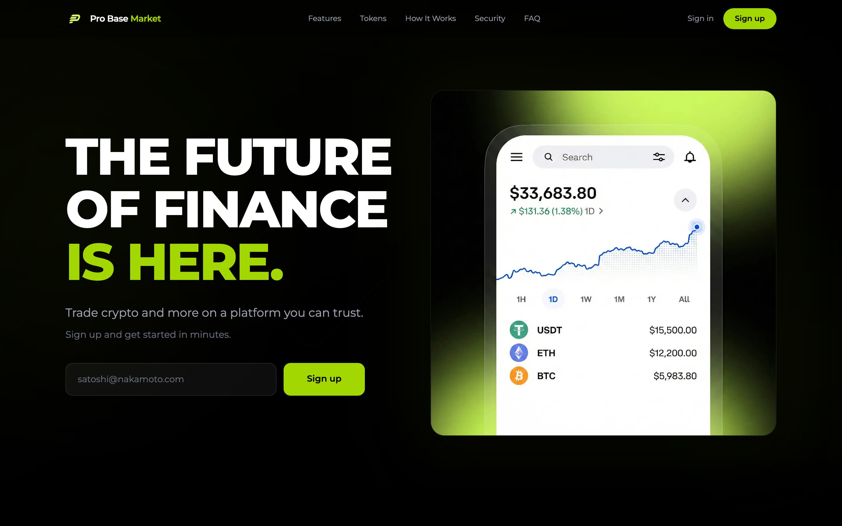 WebTrade — real-time trading platform with live candlestick charts